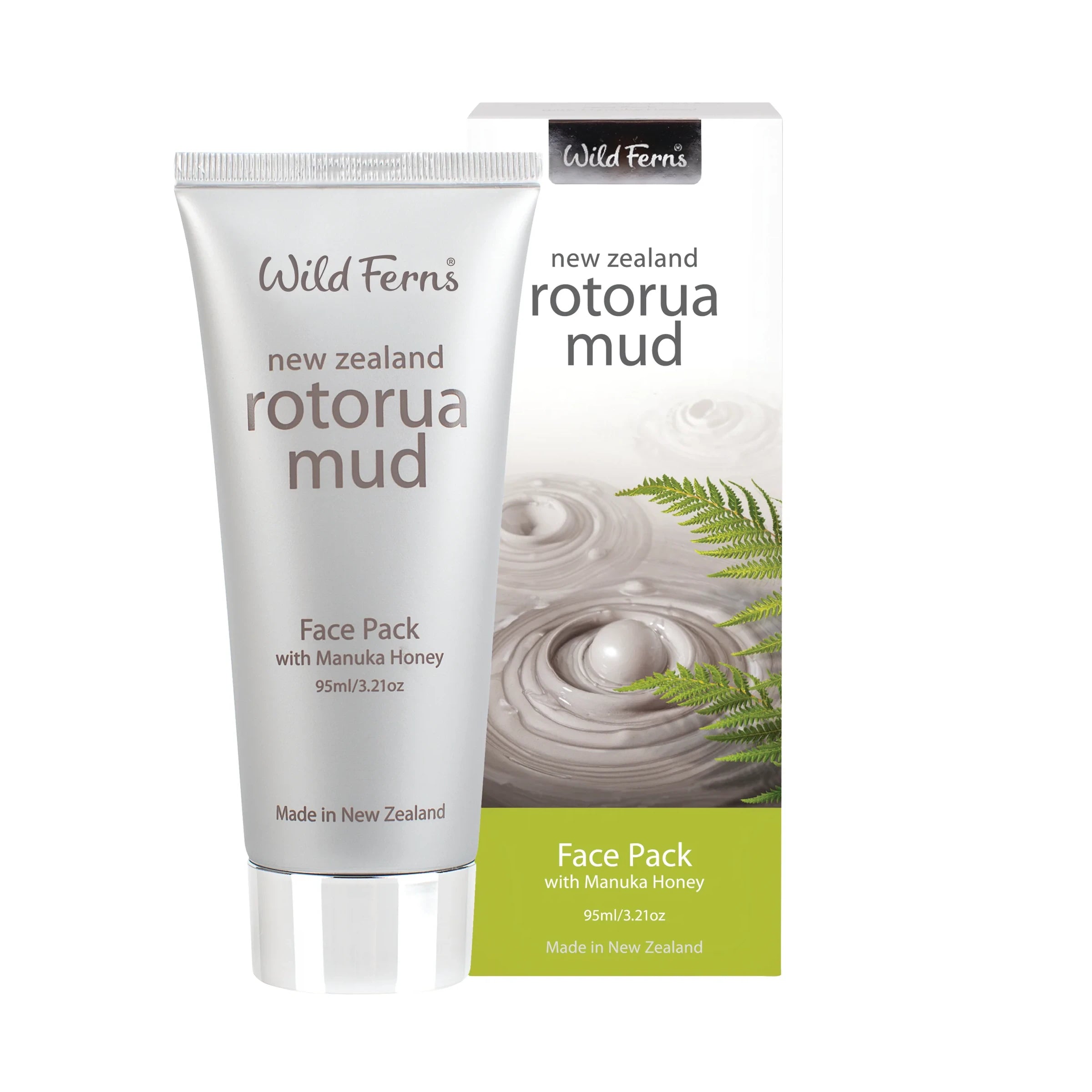 Wild Ferns Rotorua Mud Face Pack with Manuka Honey