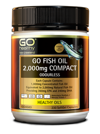 GO Healthy Go Fish Oil 2,000mg Compact Odourless
