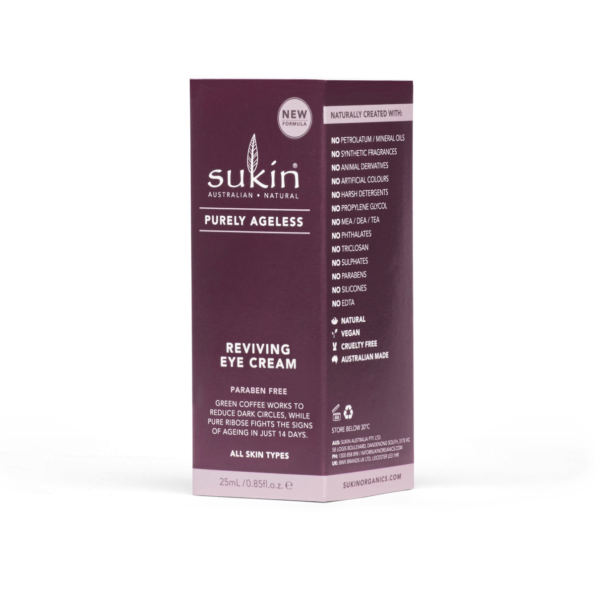 Sukin Purely Ageless Reviving Eye Cream