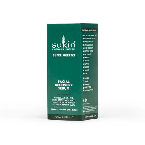 Sukin Super Greens Facial Recovery Serum