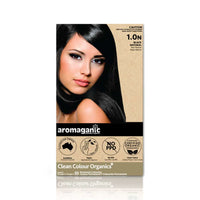 Aromaganic Permanent Hair Colour Style - 1.0N Black (Natural)
