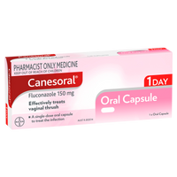 Canesoral Thrush Treatment 1 Day Oral Capsule