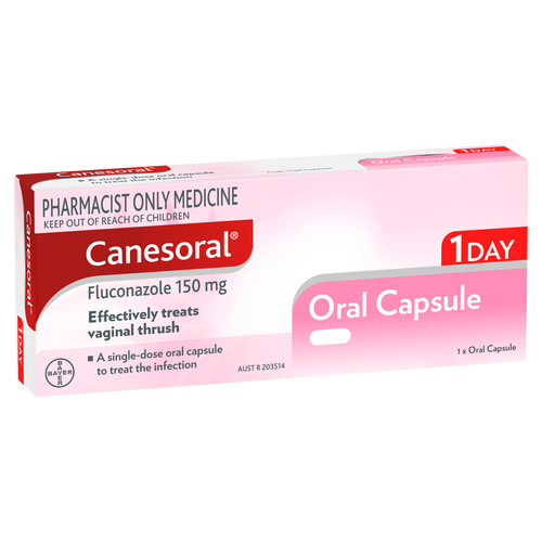 Canesoral Thrush Treatment 1 Day Oral Capsule