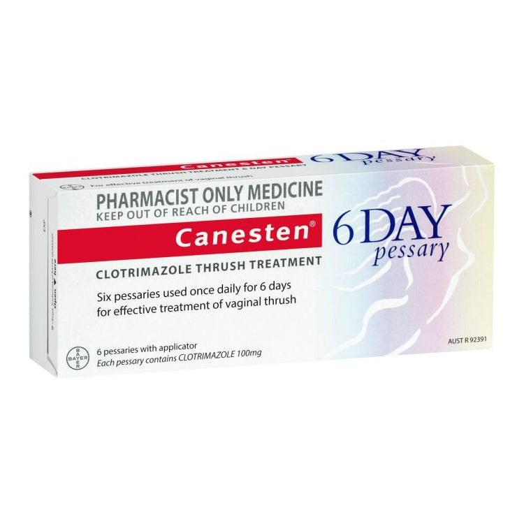 Canesten Clotrimazole Thrush Treatment 6 Day Pessary Net Pharmacy