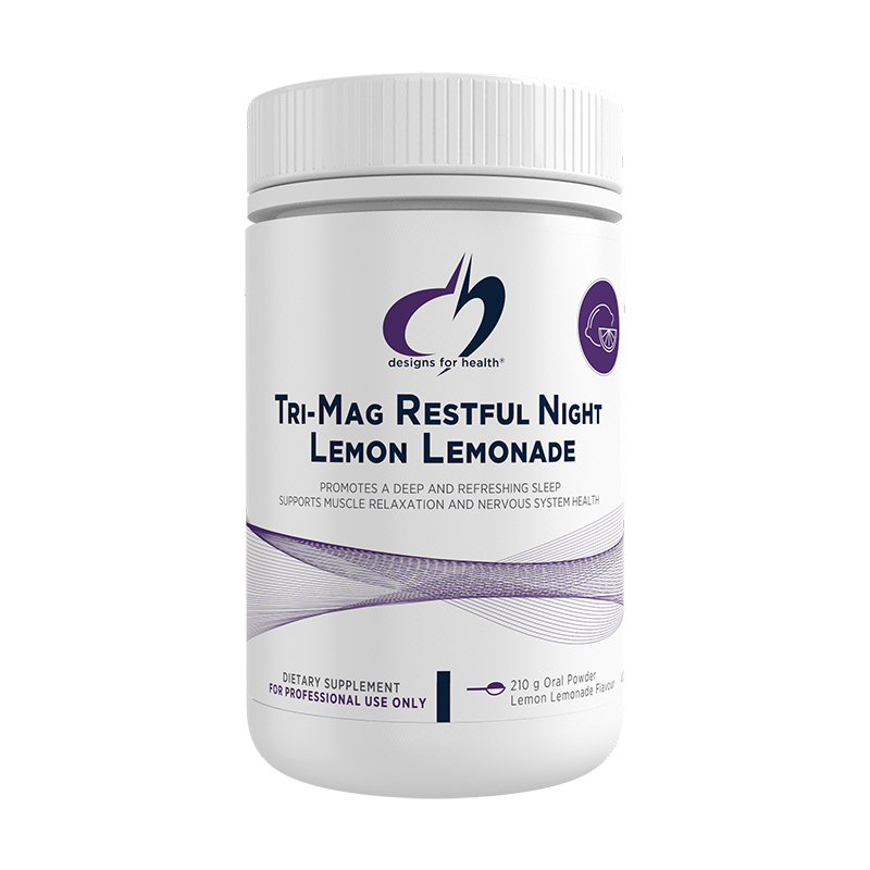 Designs for Health Tri-Mag Restful Night Powder - Lemon Lemonade Flavour