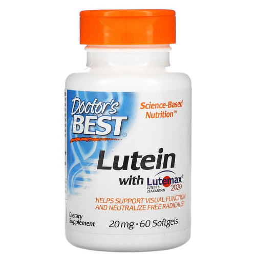 Doctor's Best Lutein with Lutemax 2020 and Zeaxanthin 20 mg