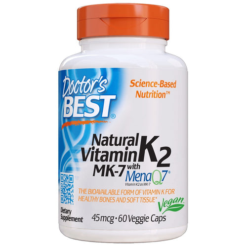 Doctor's Best Natural Vitamin K2 MK-7 with MenaQ7 45mcg