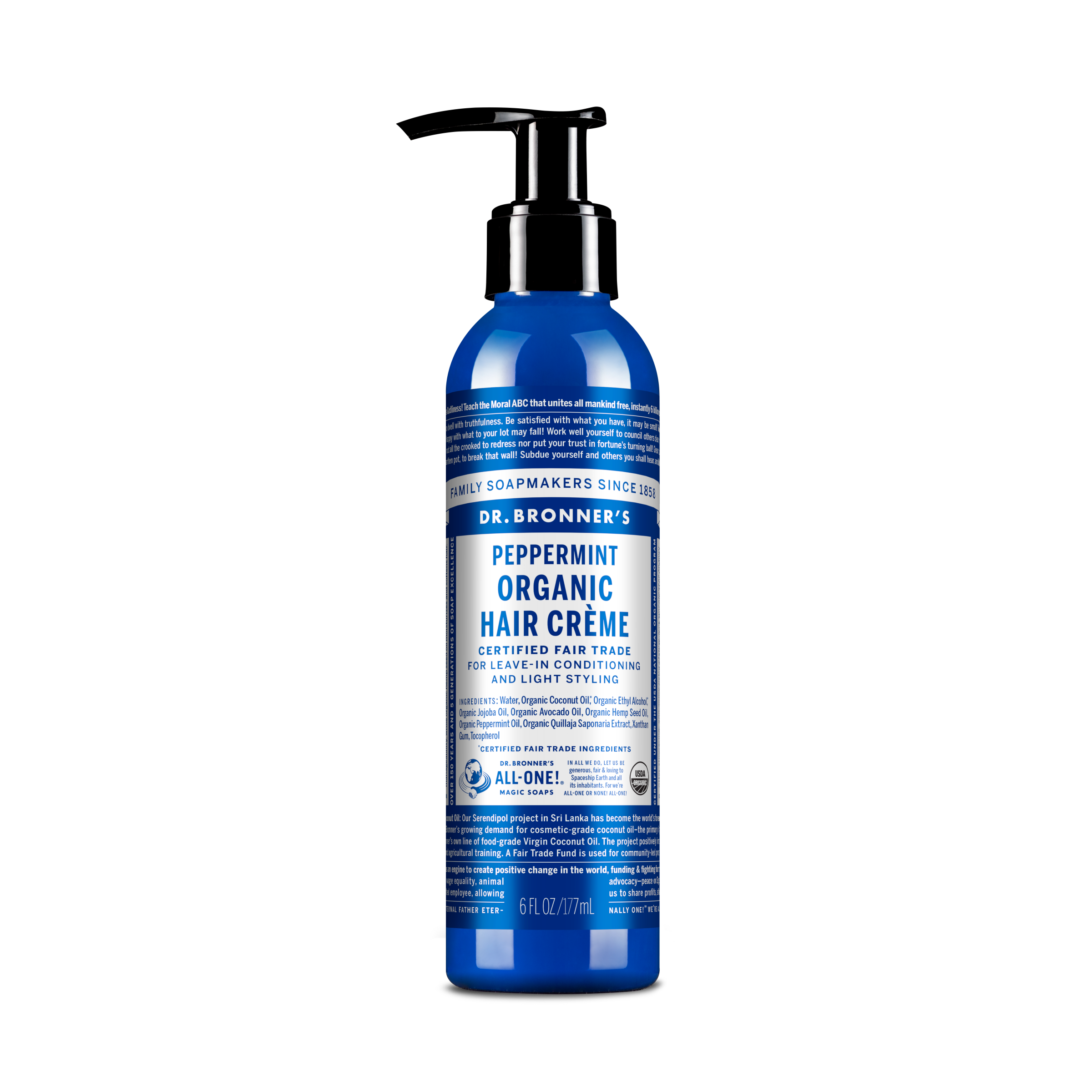 Dr. Bronner's Organic Hair Creme - Peppermint