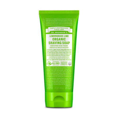 Dr. Bronner's Organic Shaving Soap - Lemongrass Lime