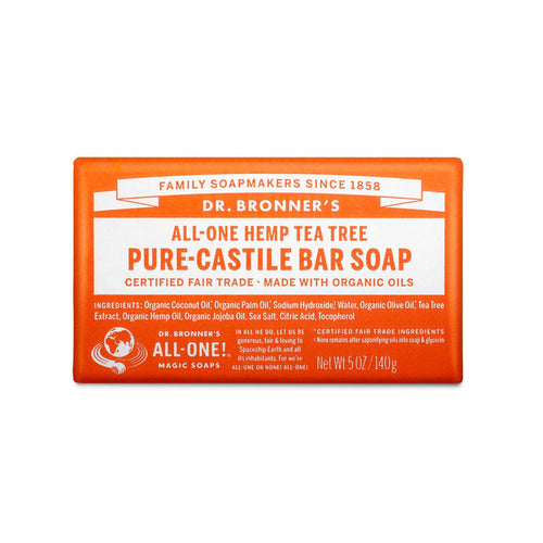 Dr. Bronner's Pure-Castile Bar Soap - Tea Tree