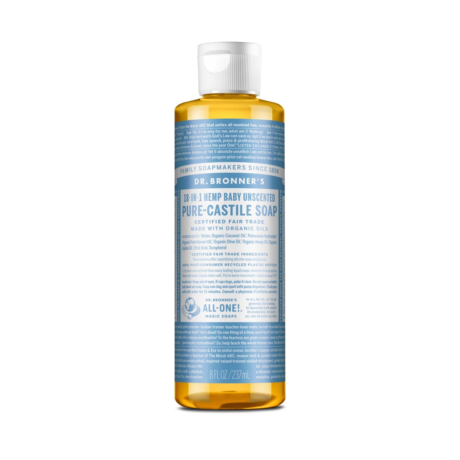 Dr. Bronner's Pure-Castile Liquid Soap - Baby Unscented