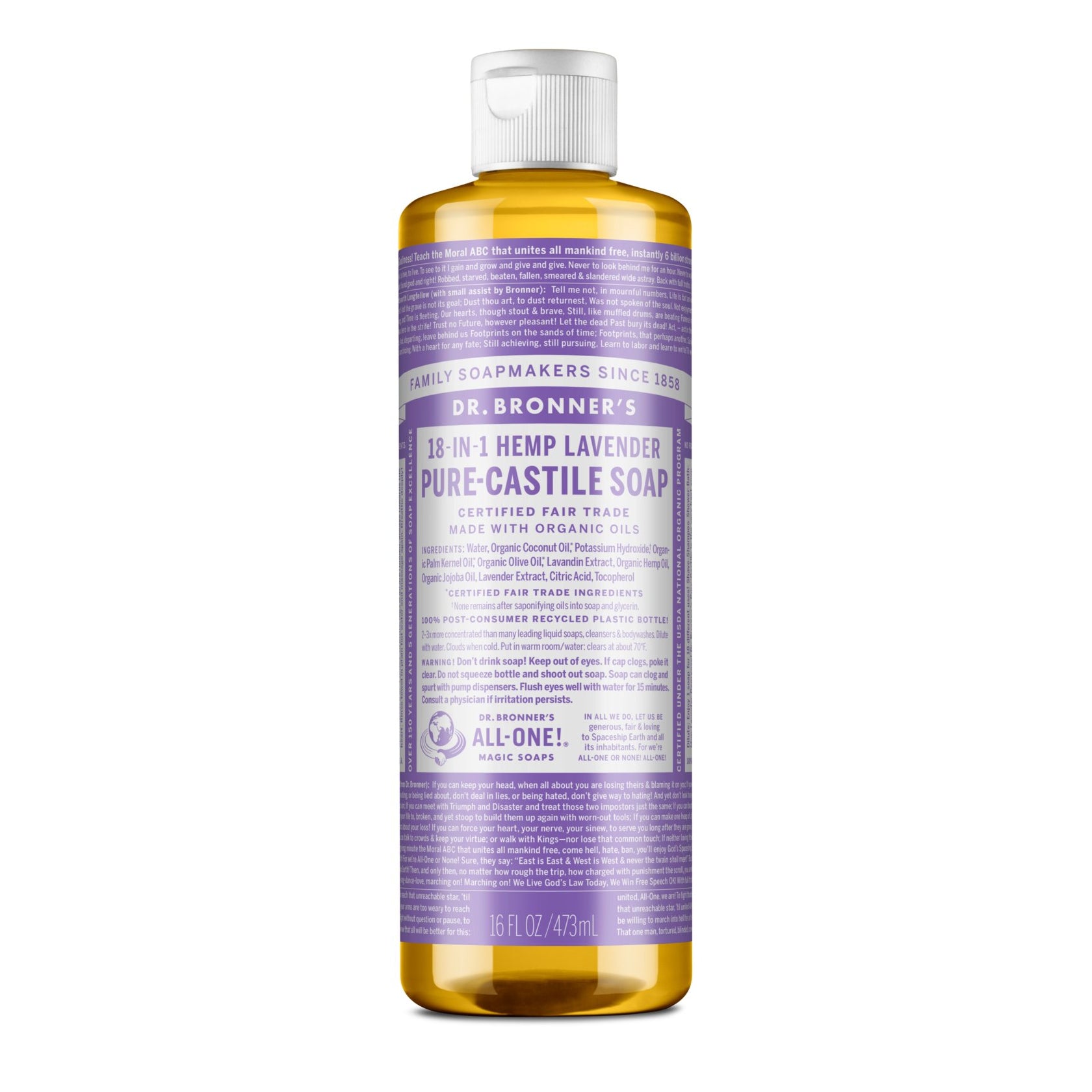 Dr. Bronner's Pure-Castile Liquid Soap - Lavender