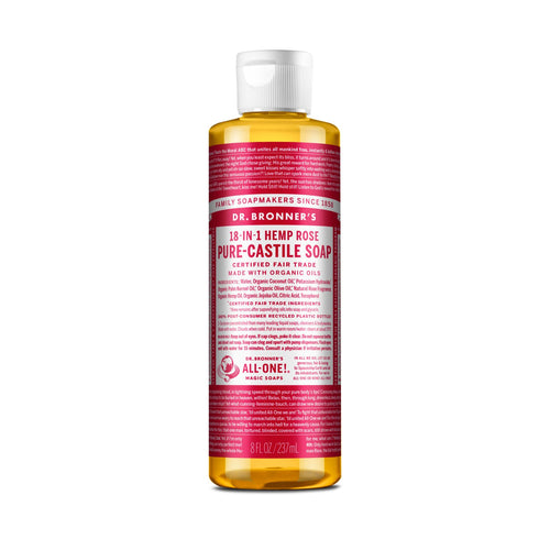 Dr. Bronner's Pure-Castile Liquid Soap - Rose