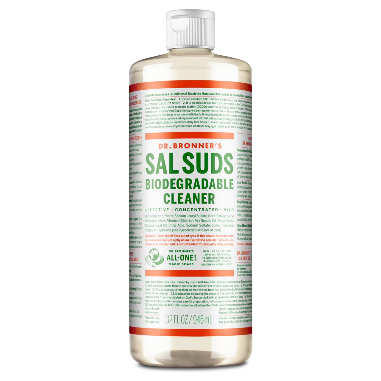 Dr. Bronner's Sal Suds Biodegradable Cleaner - 946ml