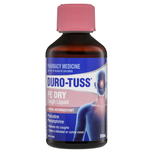Duro-Tuss PE Dry Cough Liquid + Nasal Decongestant