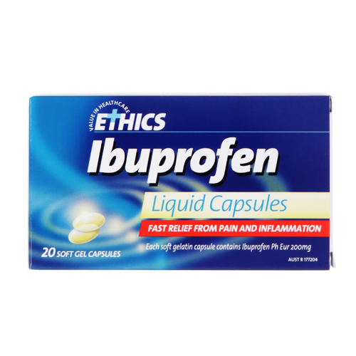 ETHICS Ibuprofen 200mg Liquid Capsules