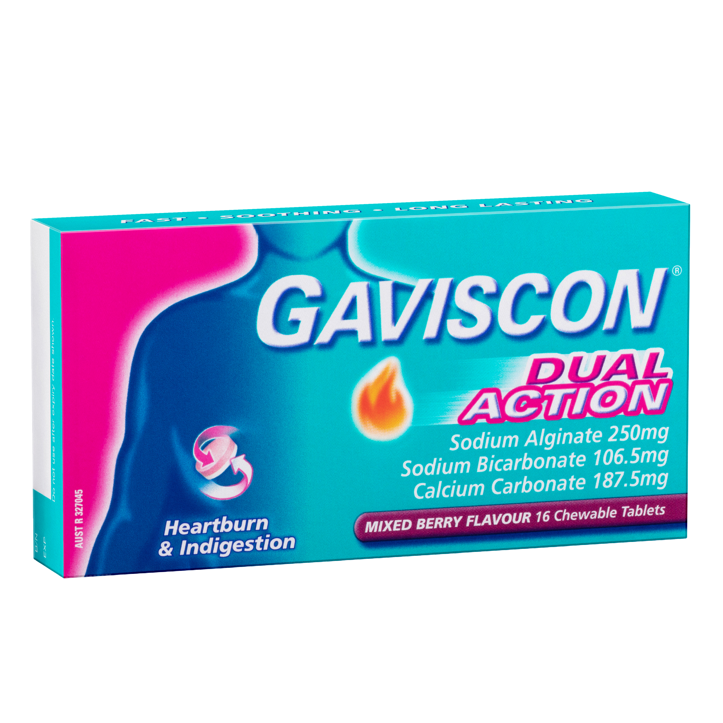 Gaviscon Dual Action Chewable Tablets - Mixed Berry