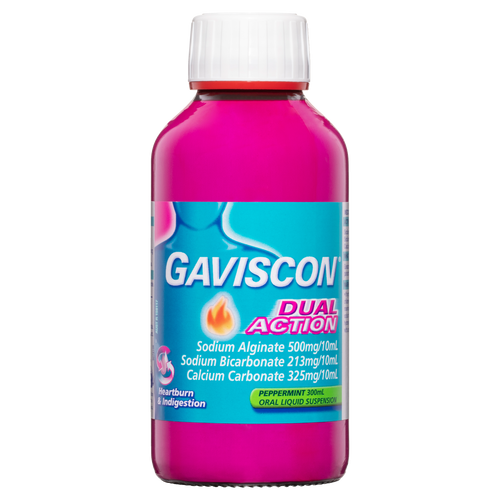 Gaviscon Dual Action Oral Liquid Suspension - Peppermint