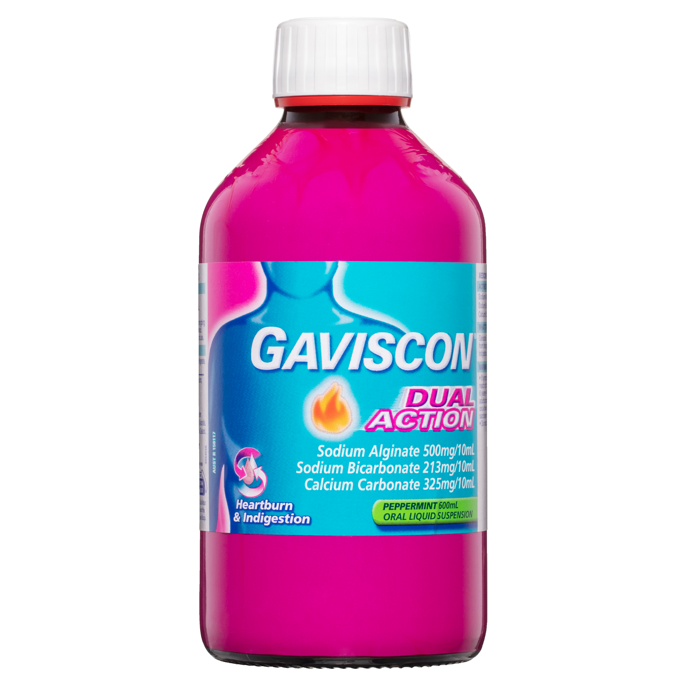 Gaviscon Dual Action Oral Liquid Suspension - Peppermint