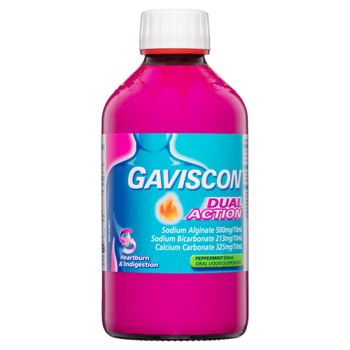 Gaviscon Dual Action Oral Liquid Suspension - Peppermint