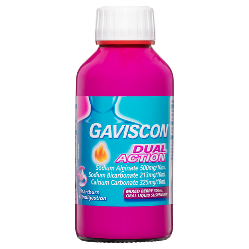 Gaviscon Dual Action Oral Liquid Suspension - Mixed Berry