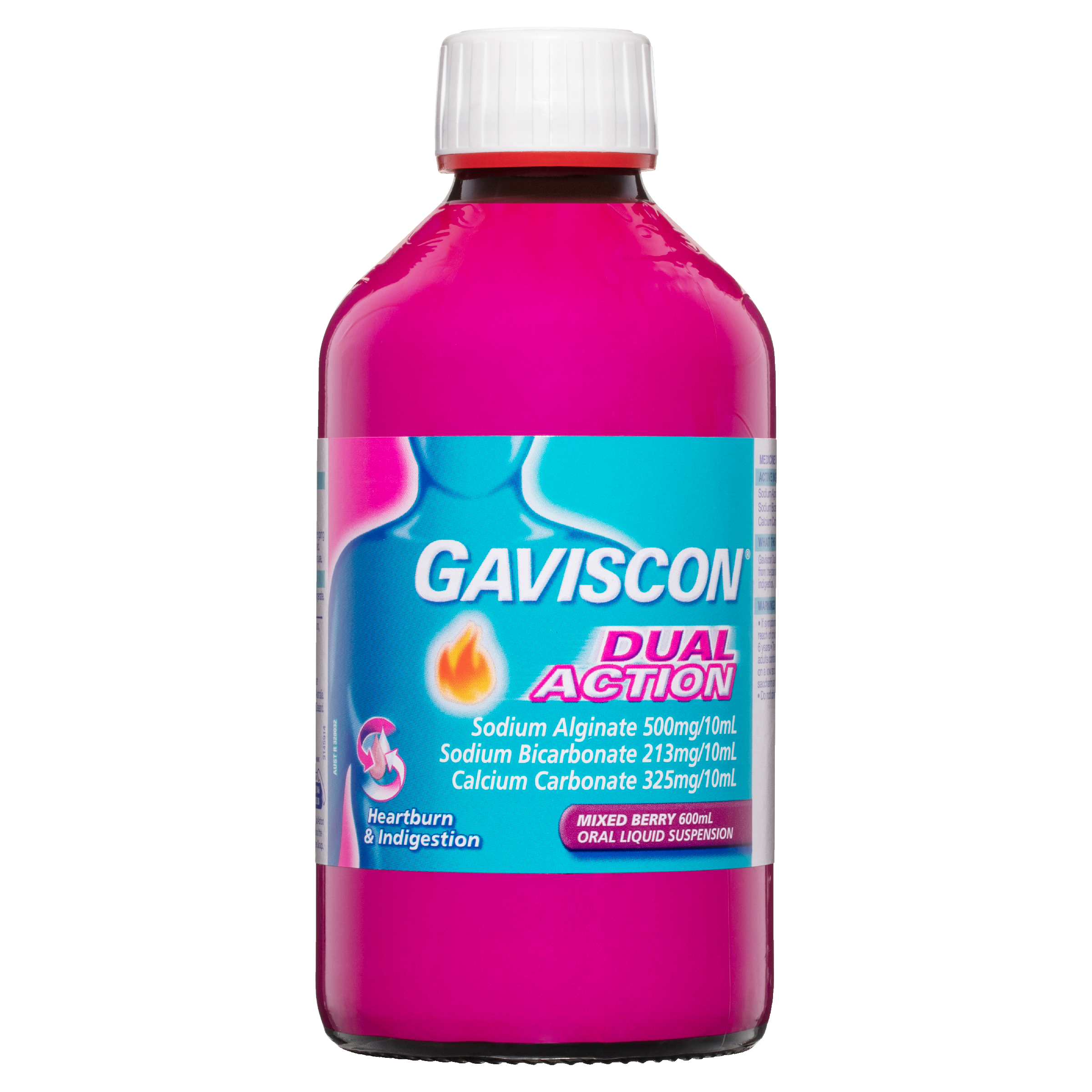Gaviscon Dual Action Oral Liquid Suspension - Mixed Berry