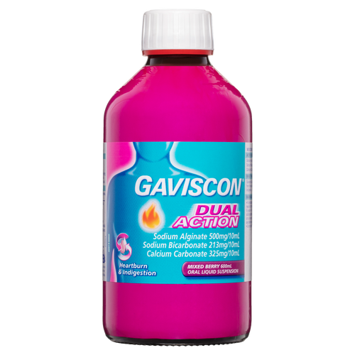 Gaviscon Dual Action Oral Liquid Suspension - Mixed Berry
