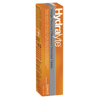 Hydralyte Effervescent Electrolyte Tablets - Orange Flavour