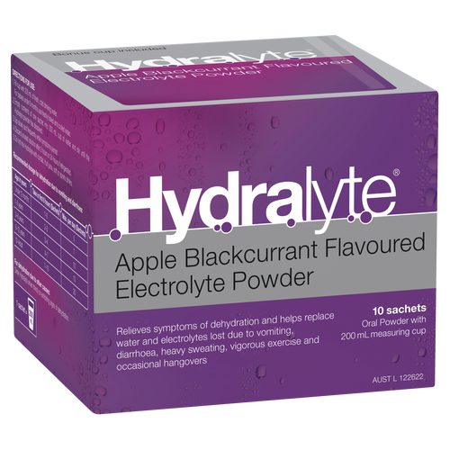 Hydralyte Electrolyte Powder - Apple Blackcurrant Flavour