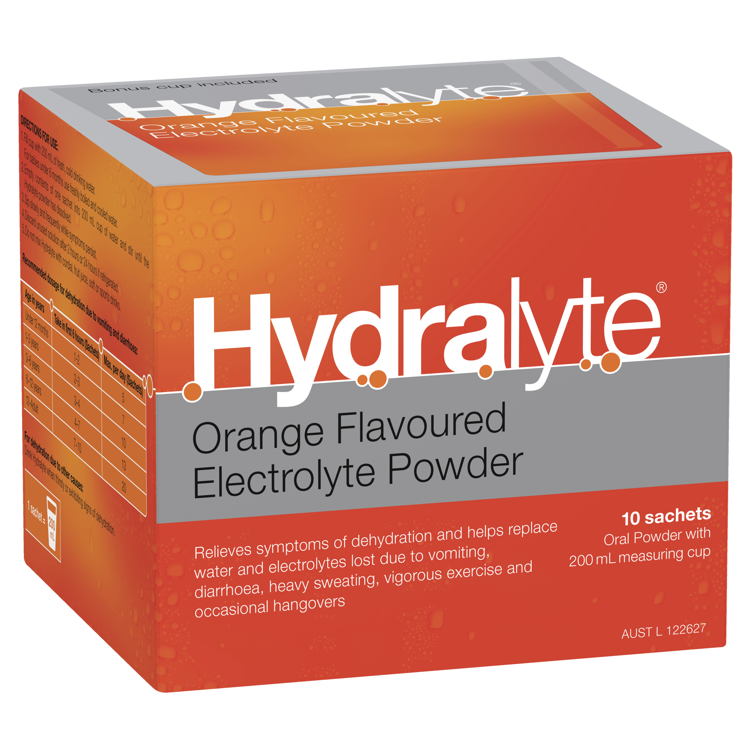 Hydralyte Electrolyte Powder - Orange Flavour