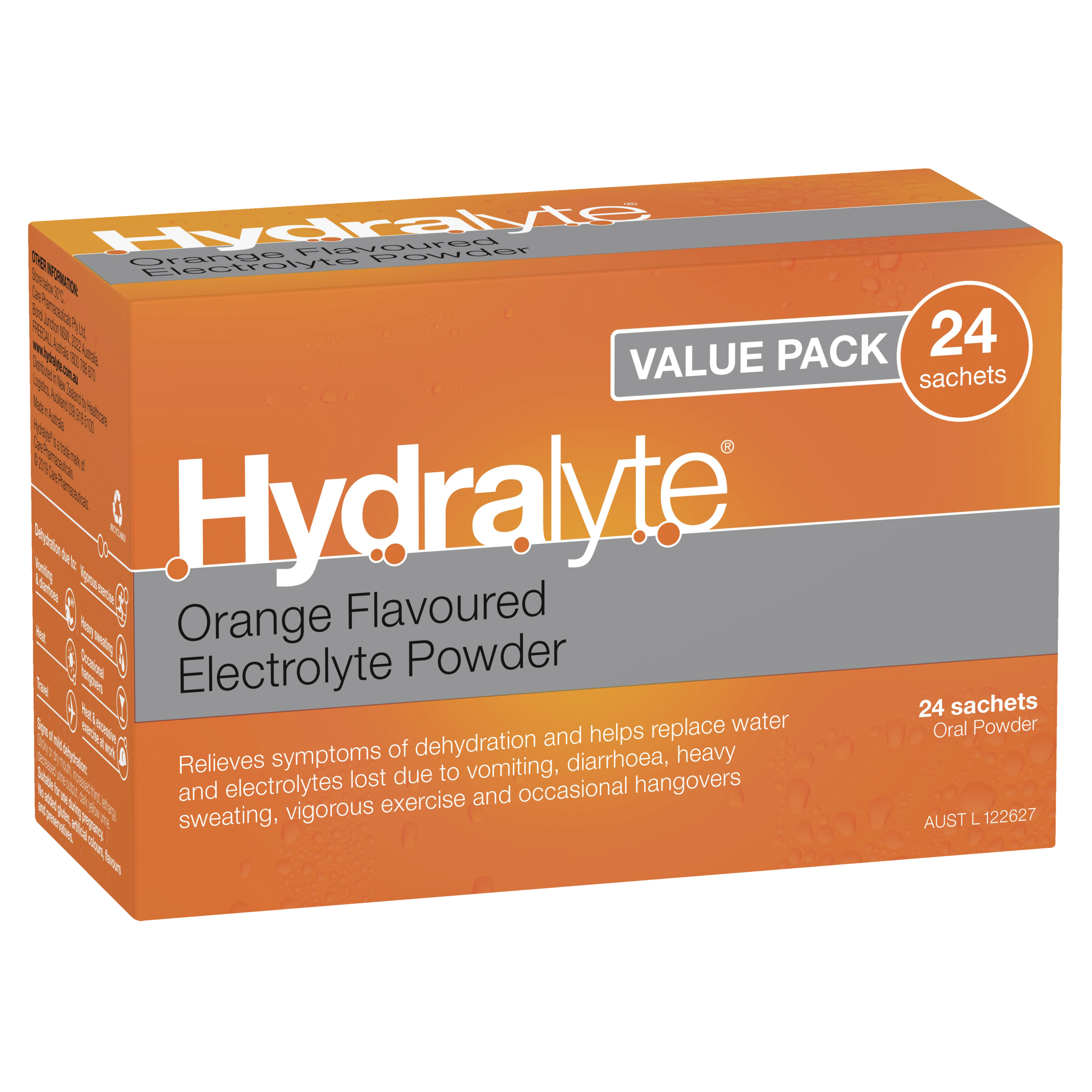 Hydralyte Electrolyte Powder - Orange Flavour