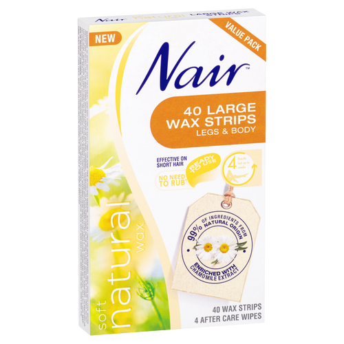 Nair Soft Natural Large Wax Strips