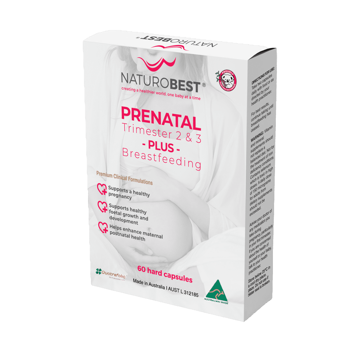 NaturoBest Prenatal Trimester 2 & 3 Plus Breastfeeding