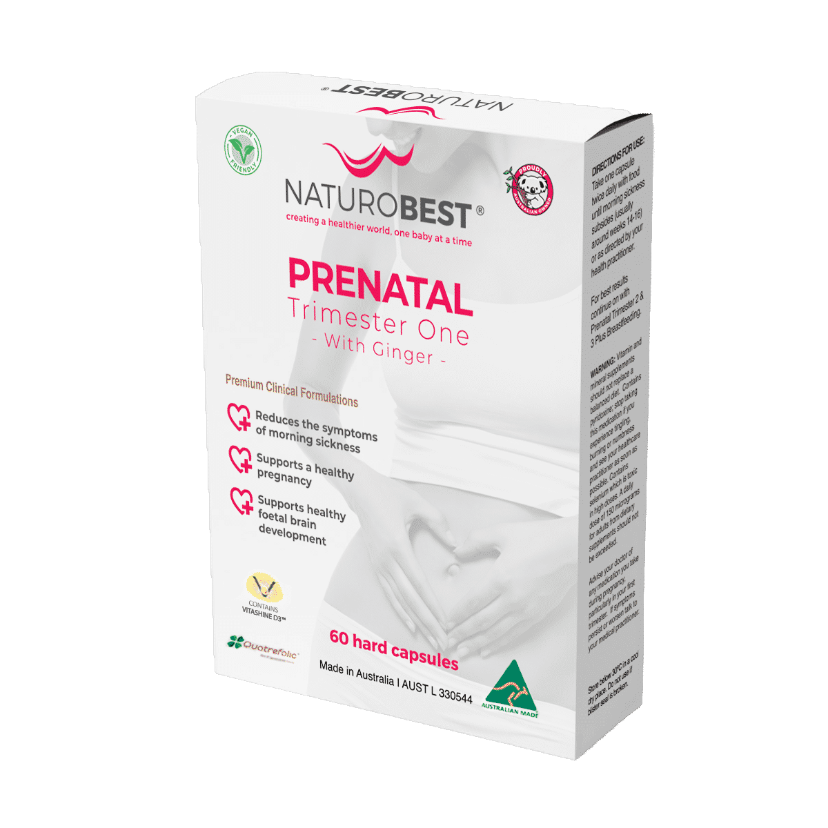 NaturoBest Prenatal Trimester One with Ginger