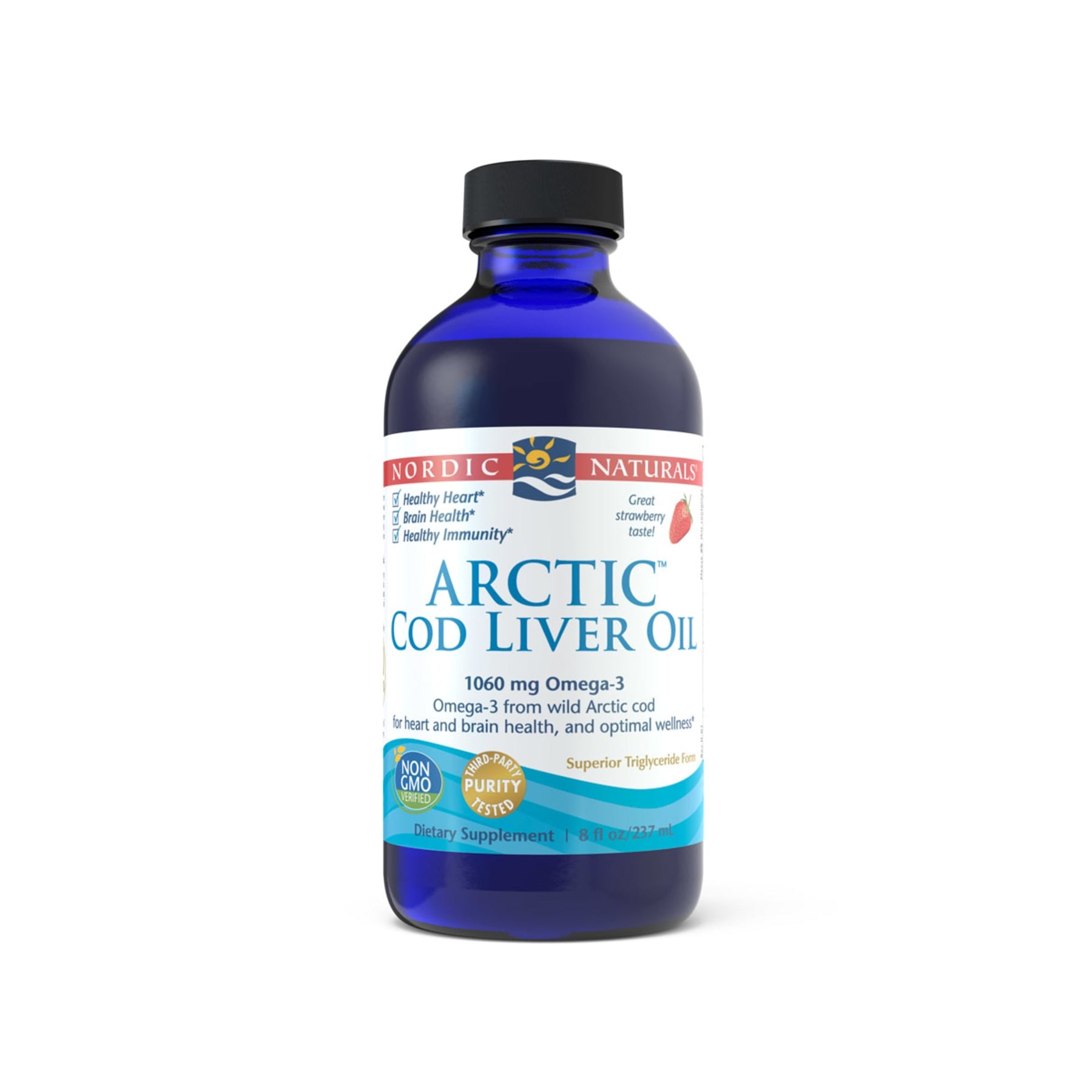 Nordic Naturals Arctic Cod Liver Oil Strawberry Flavour