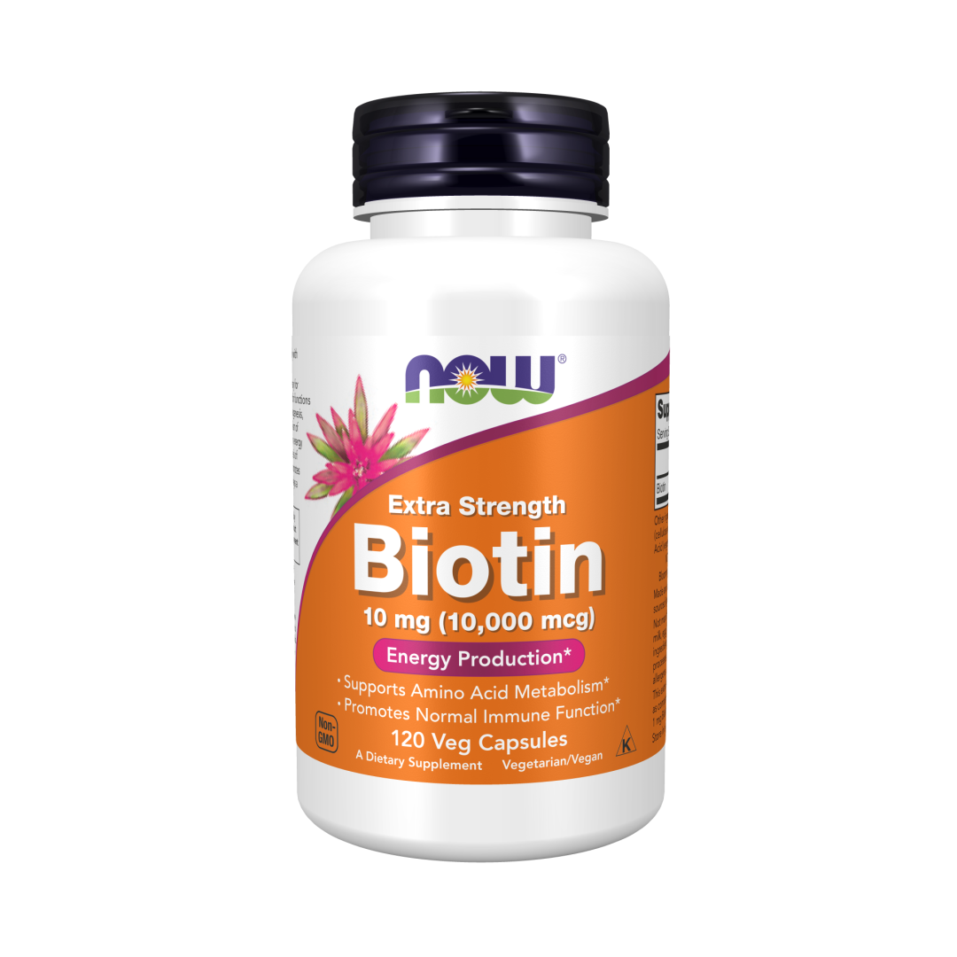 NOW Foods Biotin 10mg (10,000mcg) Extra Strength