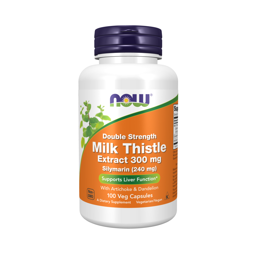 NOW Foods Silymarin Milk Thistle Extract 300mg with Artichoke & Dandel