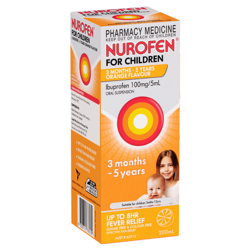 Nurofen for Children 3 Months - 5 Years Pain & Fever Relief - Orange Flavour