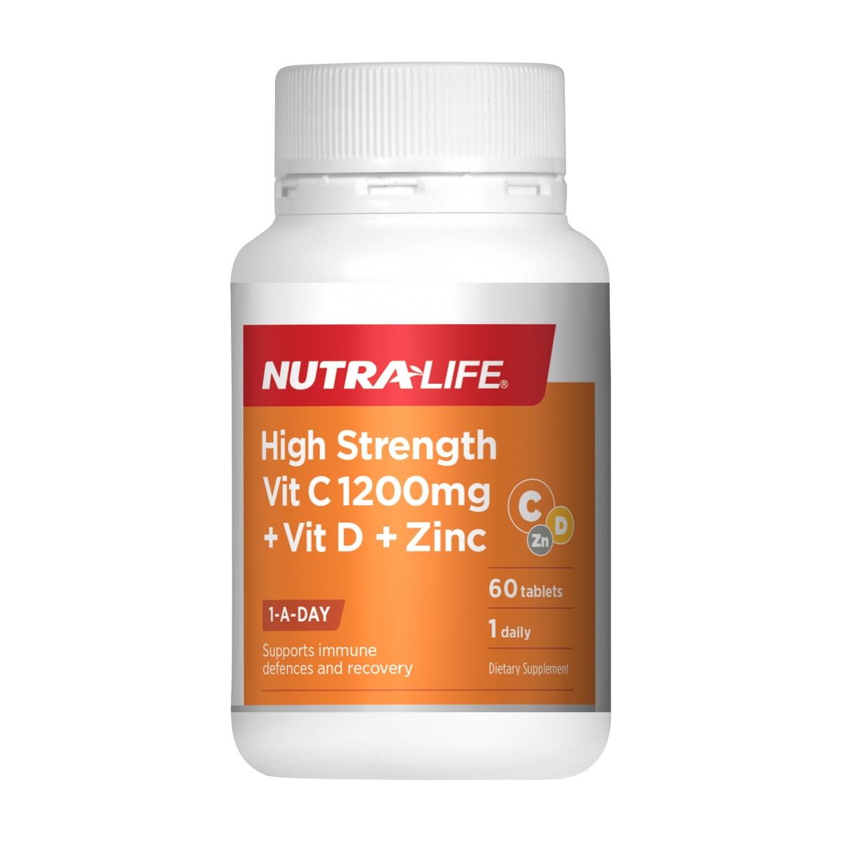 Nutra-Life High Strength Vit C 1200mg + Vit D + Zinc