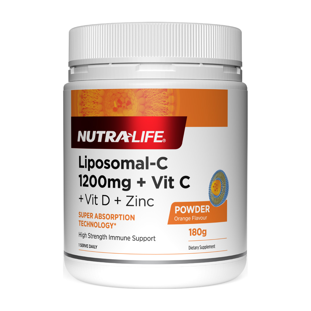 Nutra-Life Liposomal-C 1200mg Vit C + D + Zinc Powder