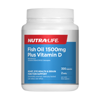 Nutra-Life Fish Oil 1500mg Plus Vitamin D