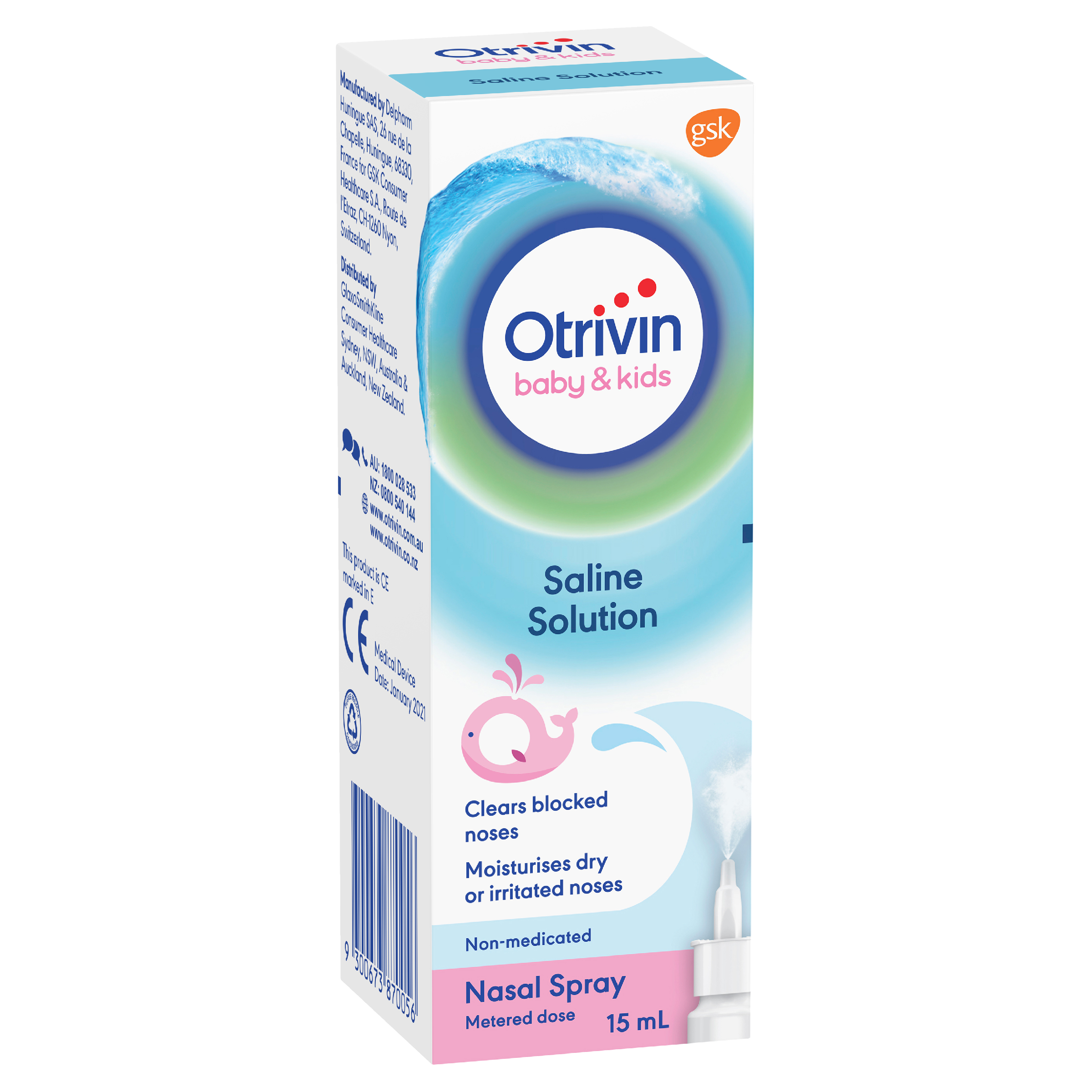 Otrivin Baby Kids Saline Solution Nasal Spray Net Pharmacy