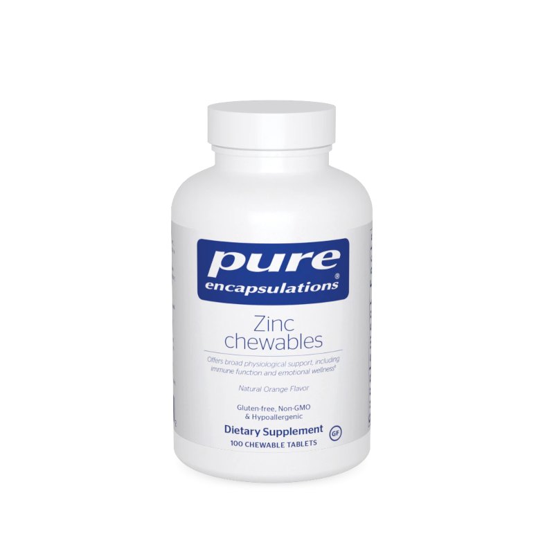 Pure Encapsulations Zinc Chewables - Natural Orange Flavor