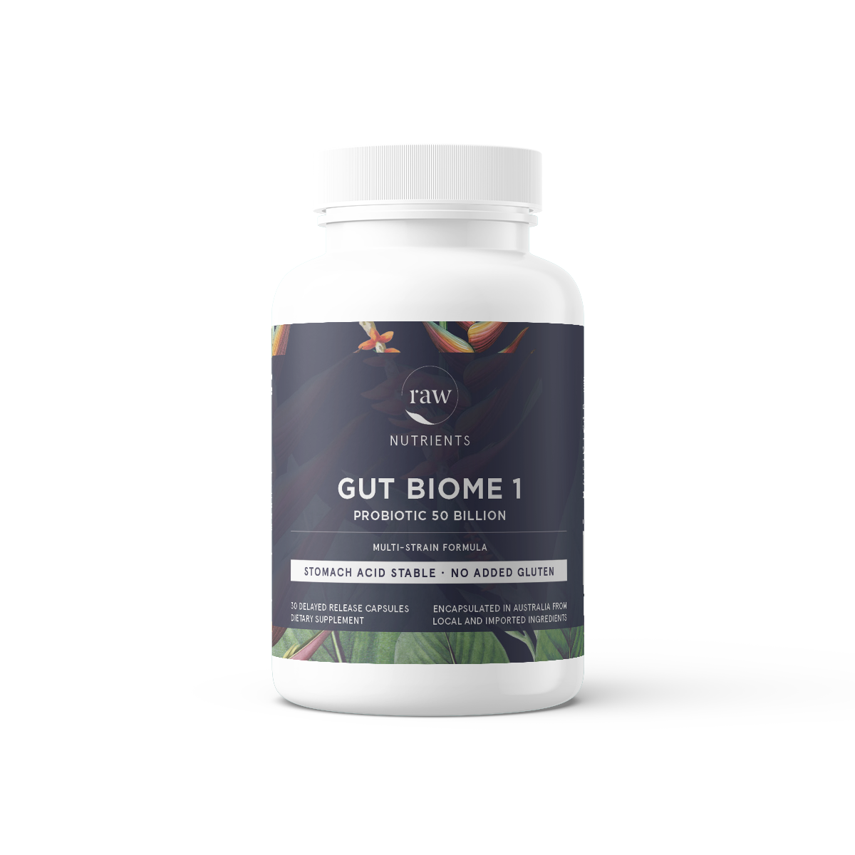 Raw Nutrients Gut Biome 1 Probiotic 50 Billion