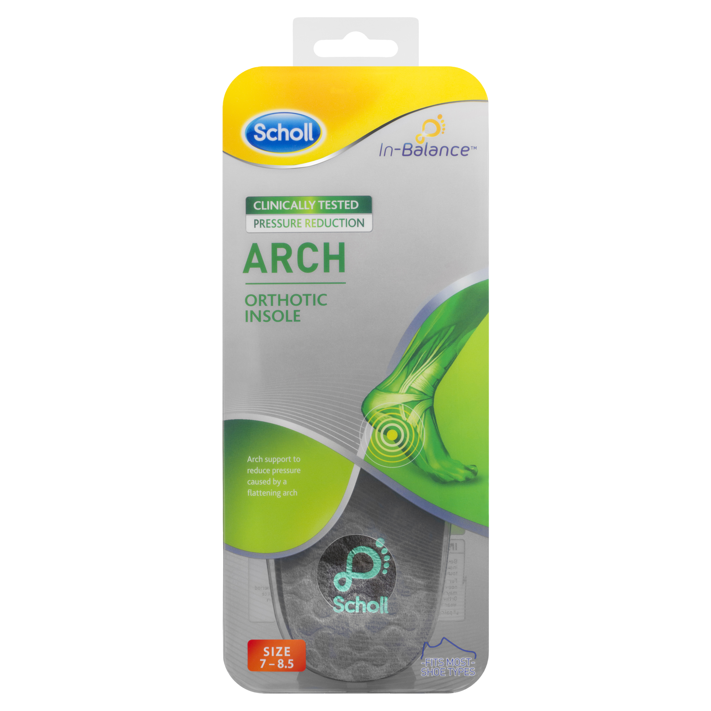 Scholl In-Balance Arch Orthotic Insole