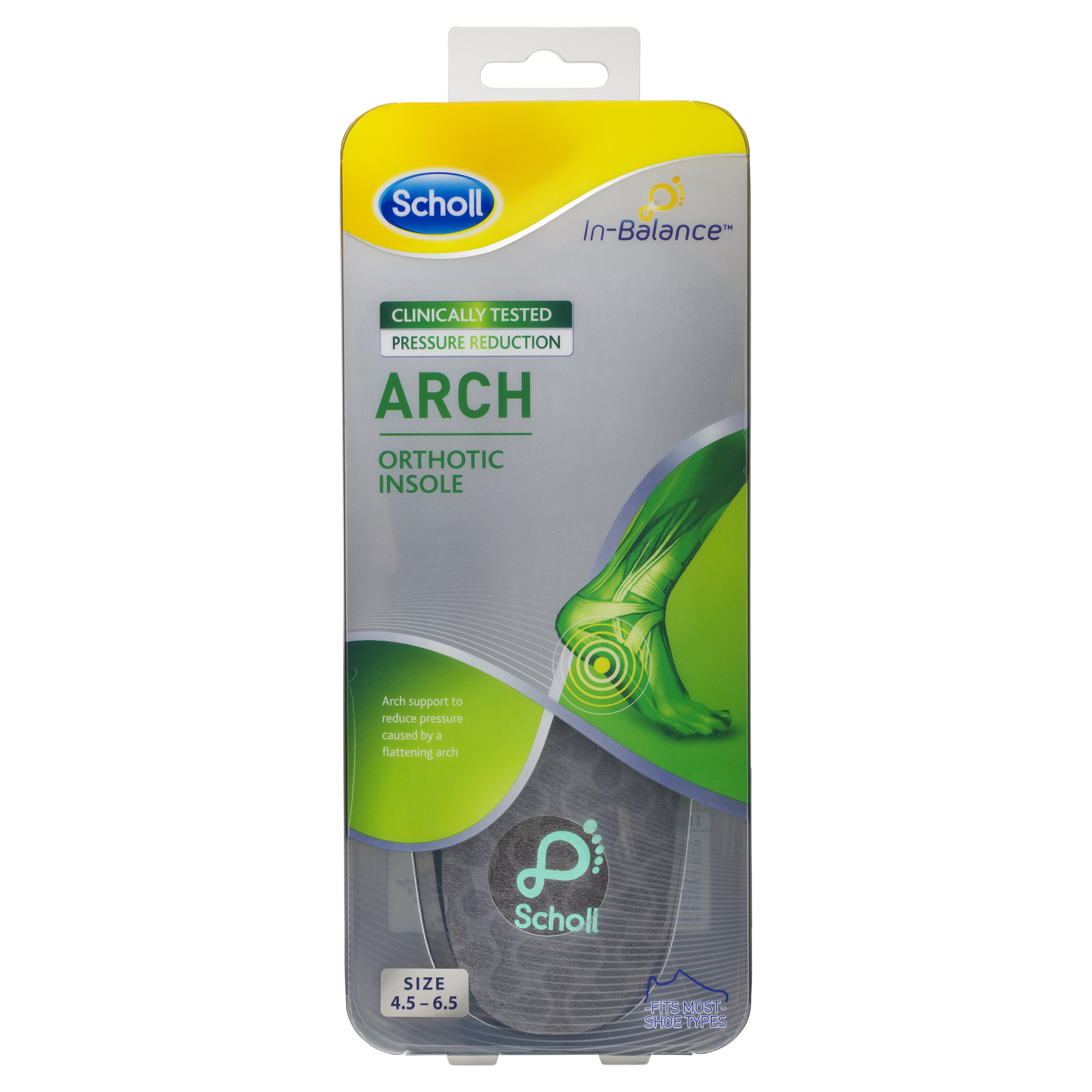 Scholl In-Balance Arch Orthotic Insole