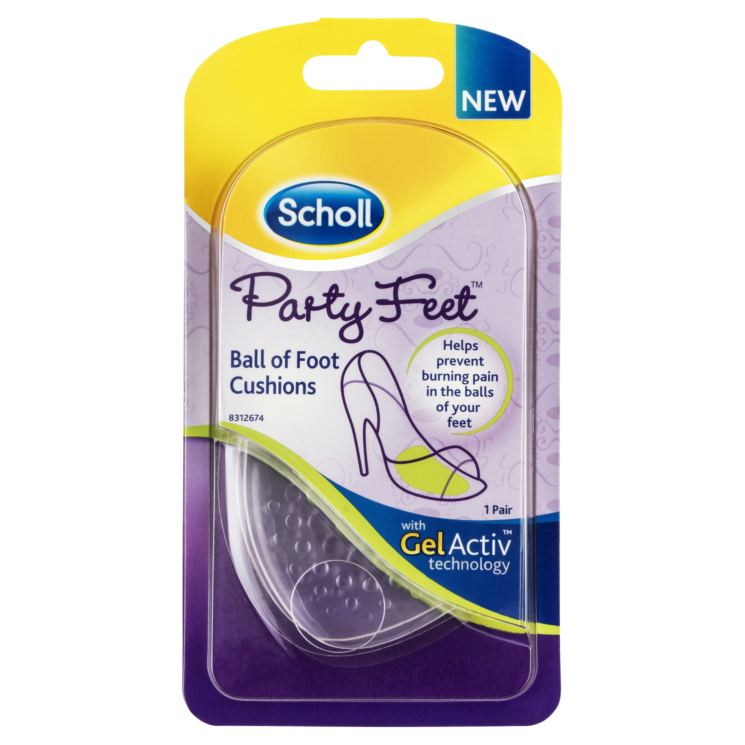 Scholl Party Feet Ball of Foot Cushions with GelActiv