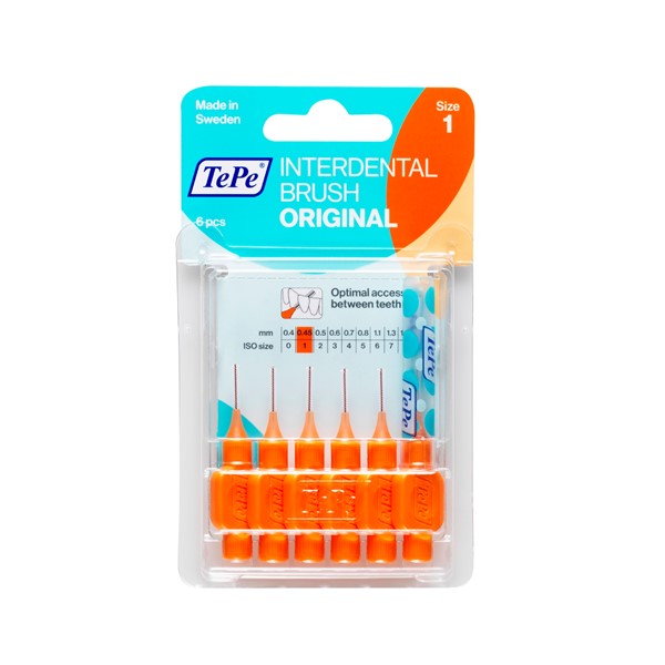TePe Interdental Brush Size 1 - 0.45mm Orange