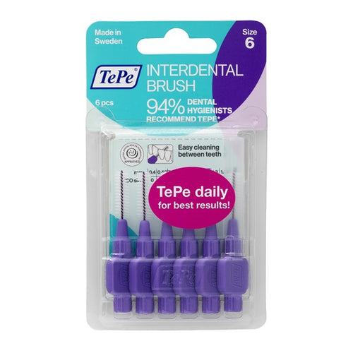 TePe Interdental Brush Size 6 - 1.1mm Purple