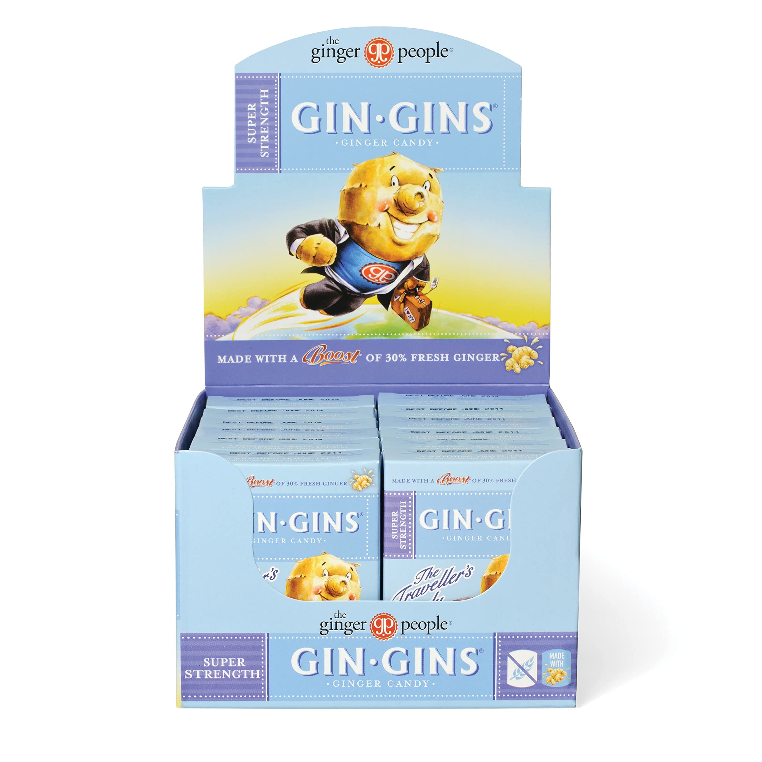 The Ginger People Gin Gins Hard Ginger Candy - Super Strength